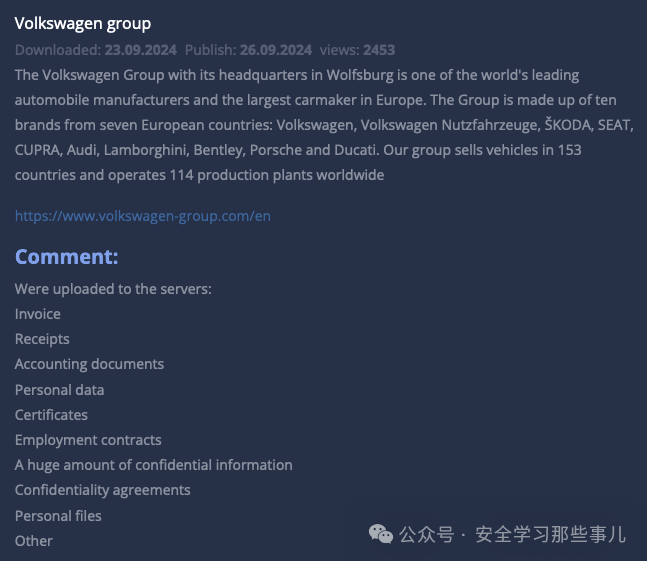 图片[2]安全114-安全在线-安全壹壹肆-网络安全黄页-网络安全百科大众集团遭8Base黑客组织勒索软件攻击